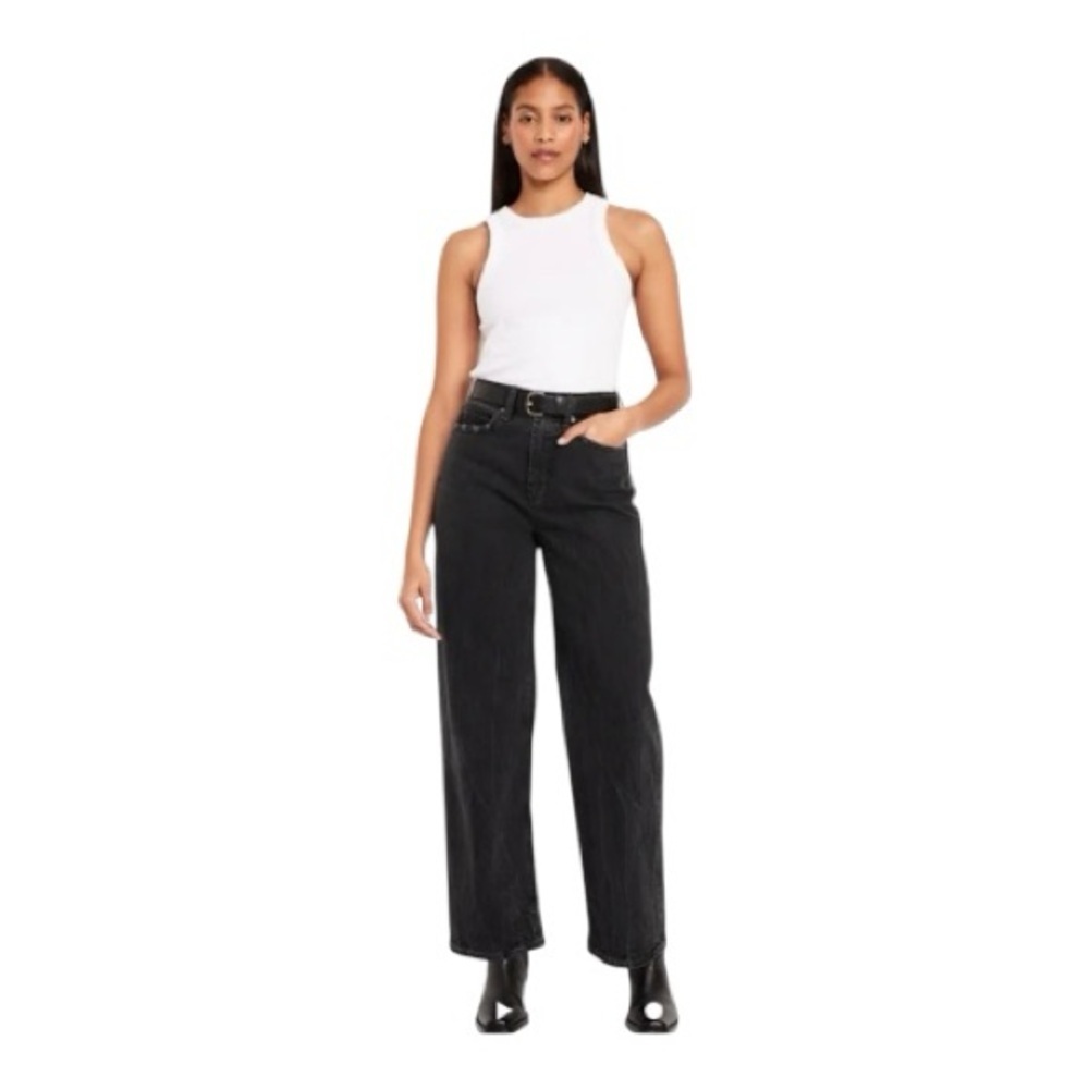 NEW! Old Navy Women's Tall Curvy Extra High Rise Wide Leg Jeans Size 18